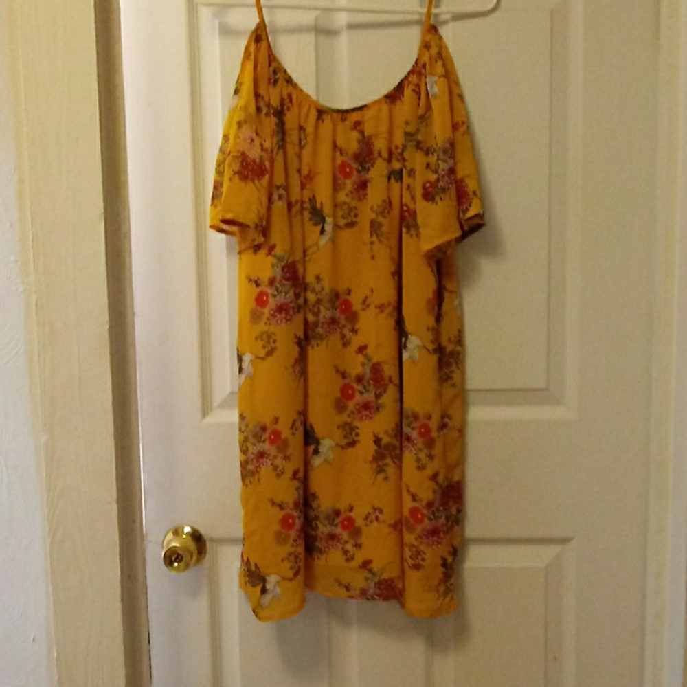 Yellow Flowered Dress